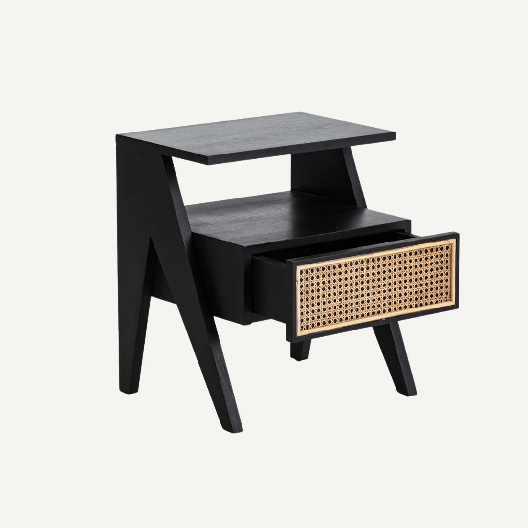 Selena rattan cane nightstand