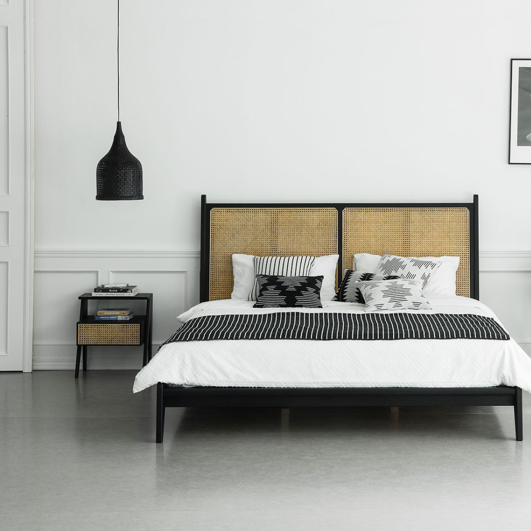 Selena rattan cane nightstand