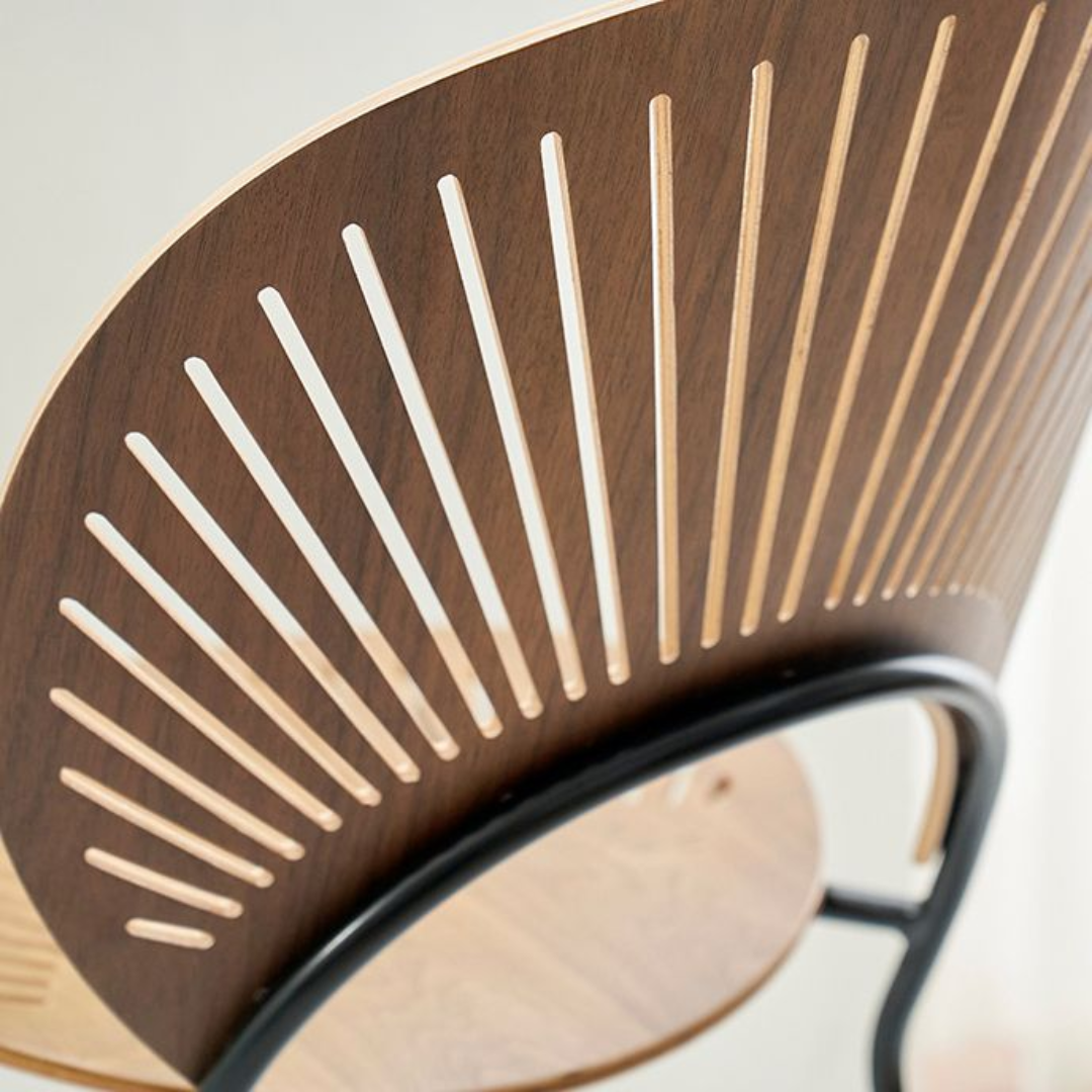 Shelly modern Danish barstool