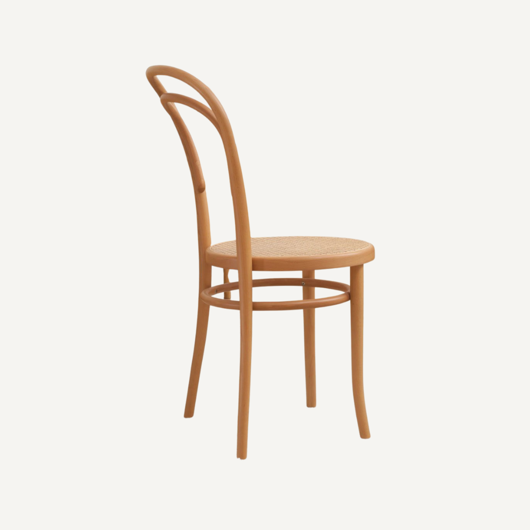 Smith retro wooden and cane chair