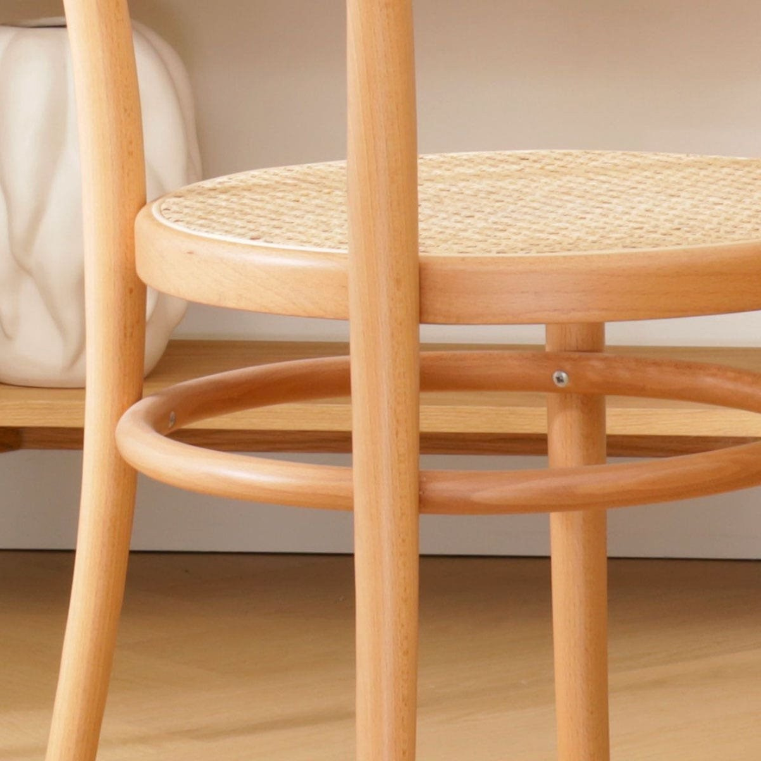 Smith retro wooden and cane chair