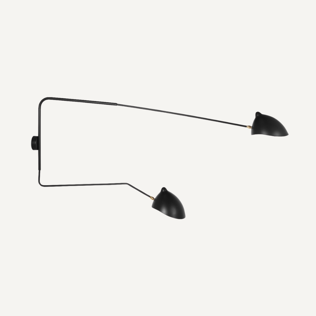 andwang Lumière Bicolor Twin Set black Spider-Wall-lamp-2-arms-design