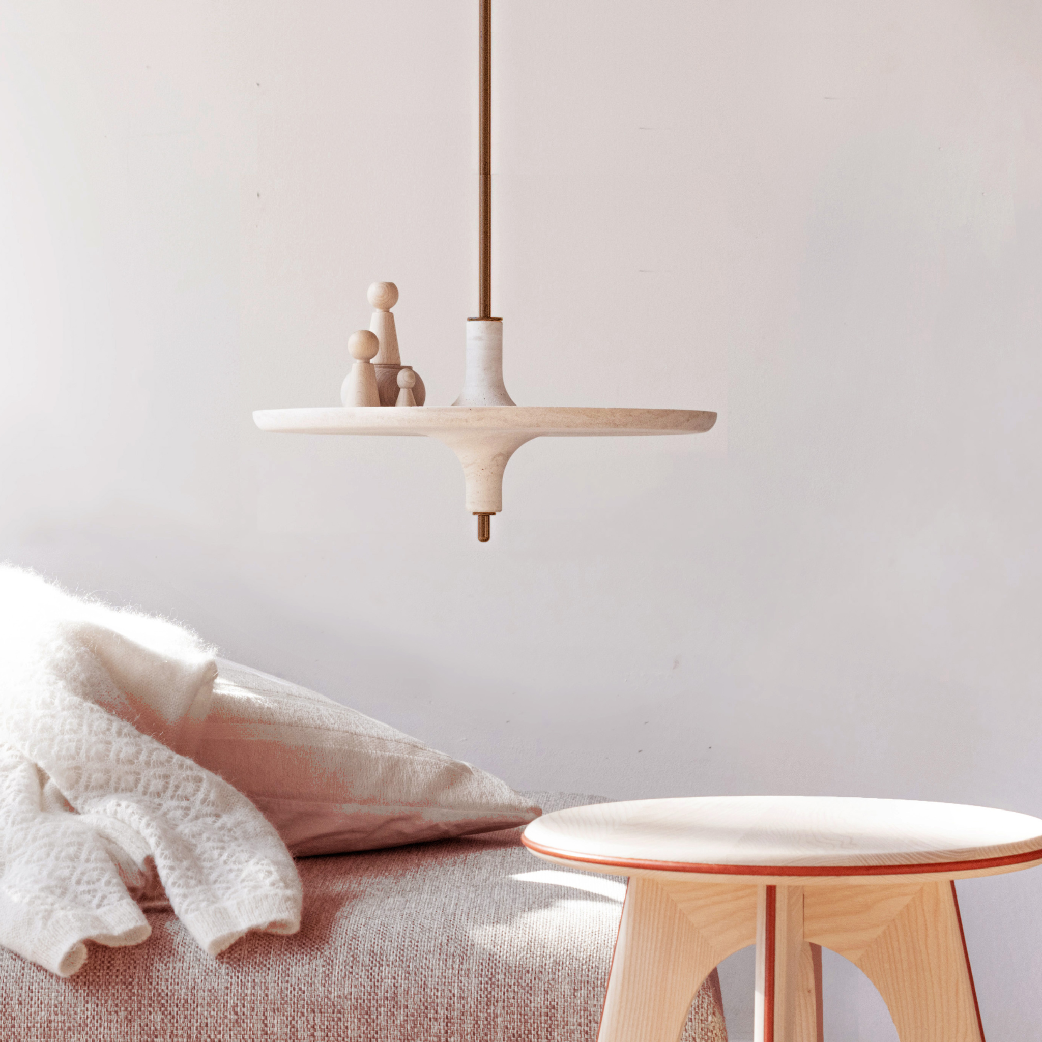TOUPY travertine Hanging shelf - Mlle JO