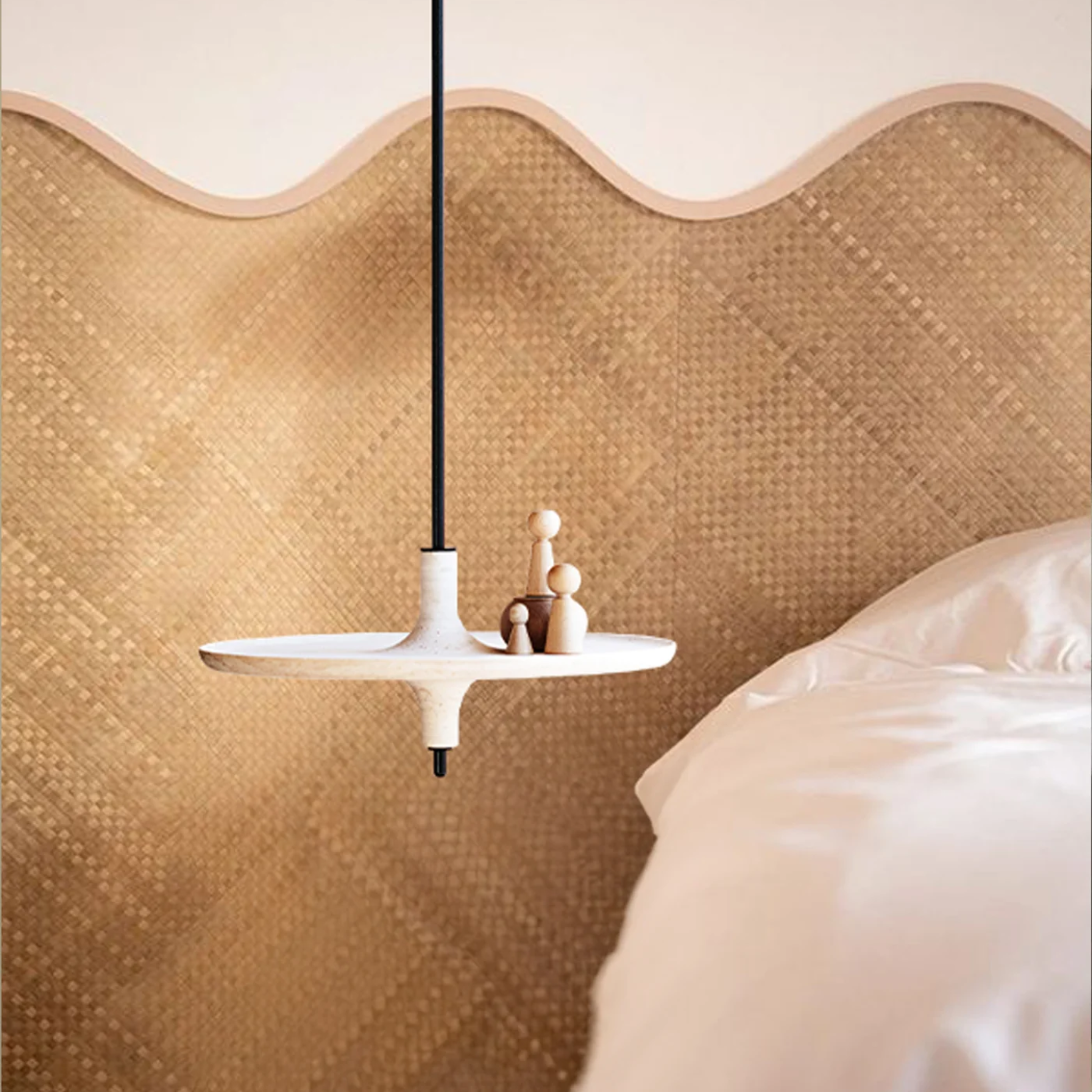 TOUPY travertine Hanging shelf - Mlle JO