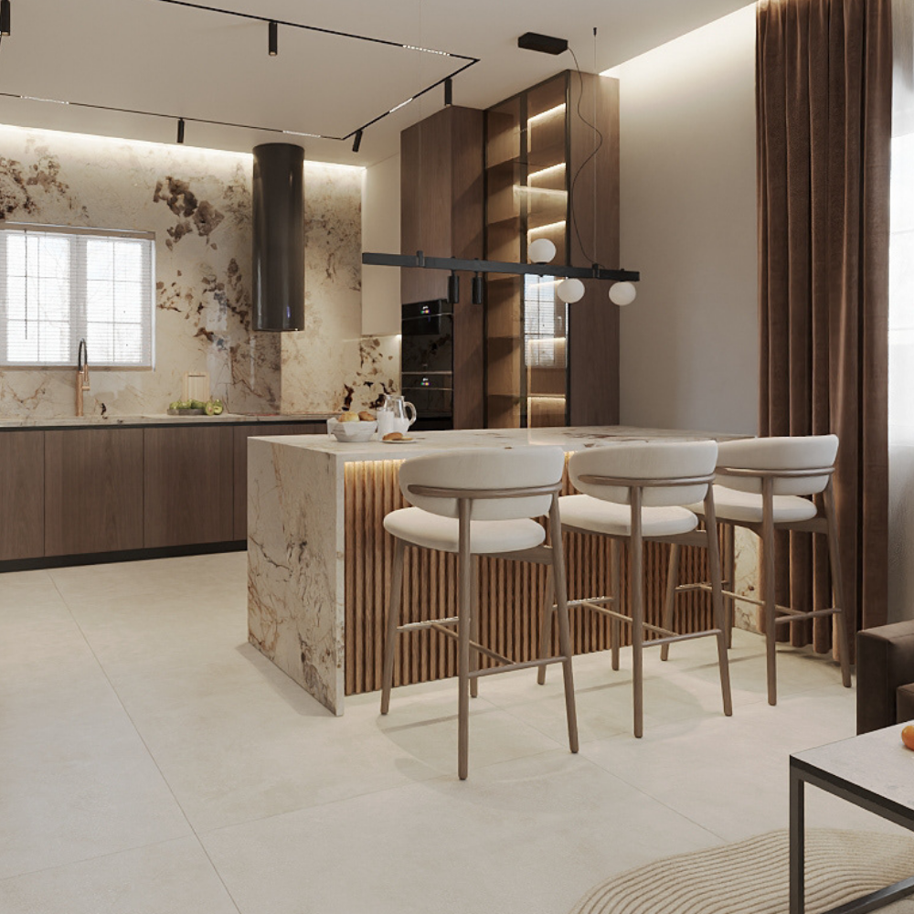 Altessi Wooden Design Bar Stool - 65 cm