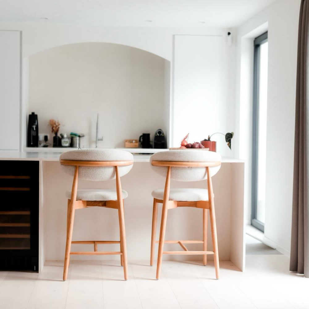 Altessi Wooden Design Bar Stool - 75 cm