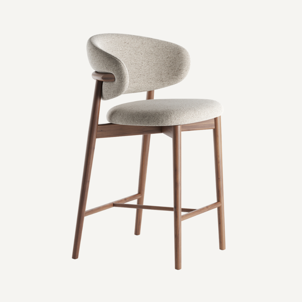 Altessi Wooden Design Bar Stool - 65 cm