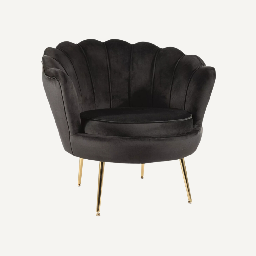Shell-shaped lounge chair Shella
