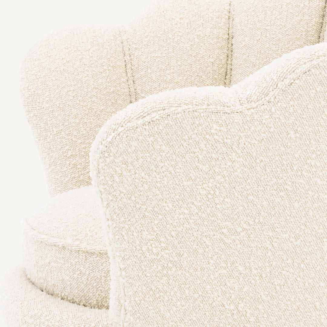 Shell-shaped lounge chair Shella