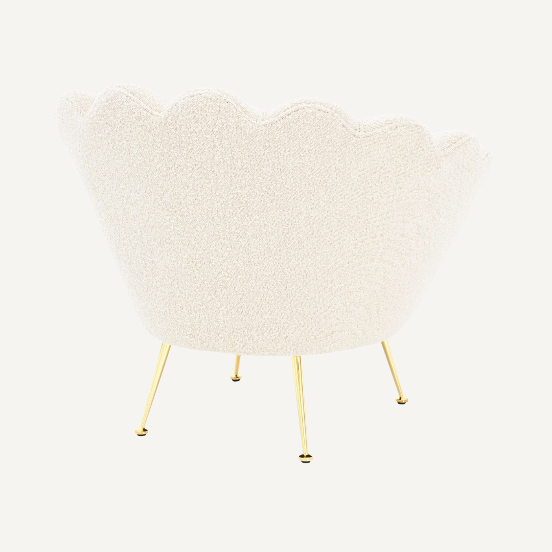 Shell-shaped lounge chair Shella