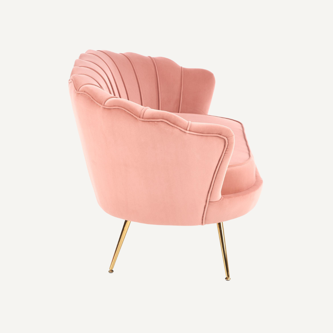 Shell-shaped lounge chair Shella