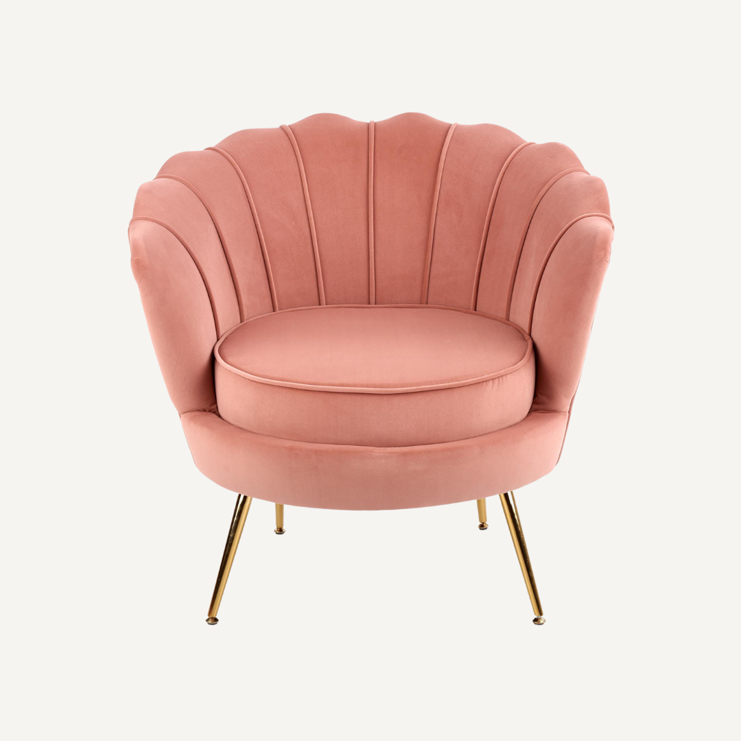 Shell-shaped lounge chair Shella