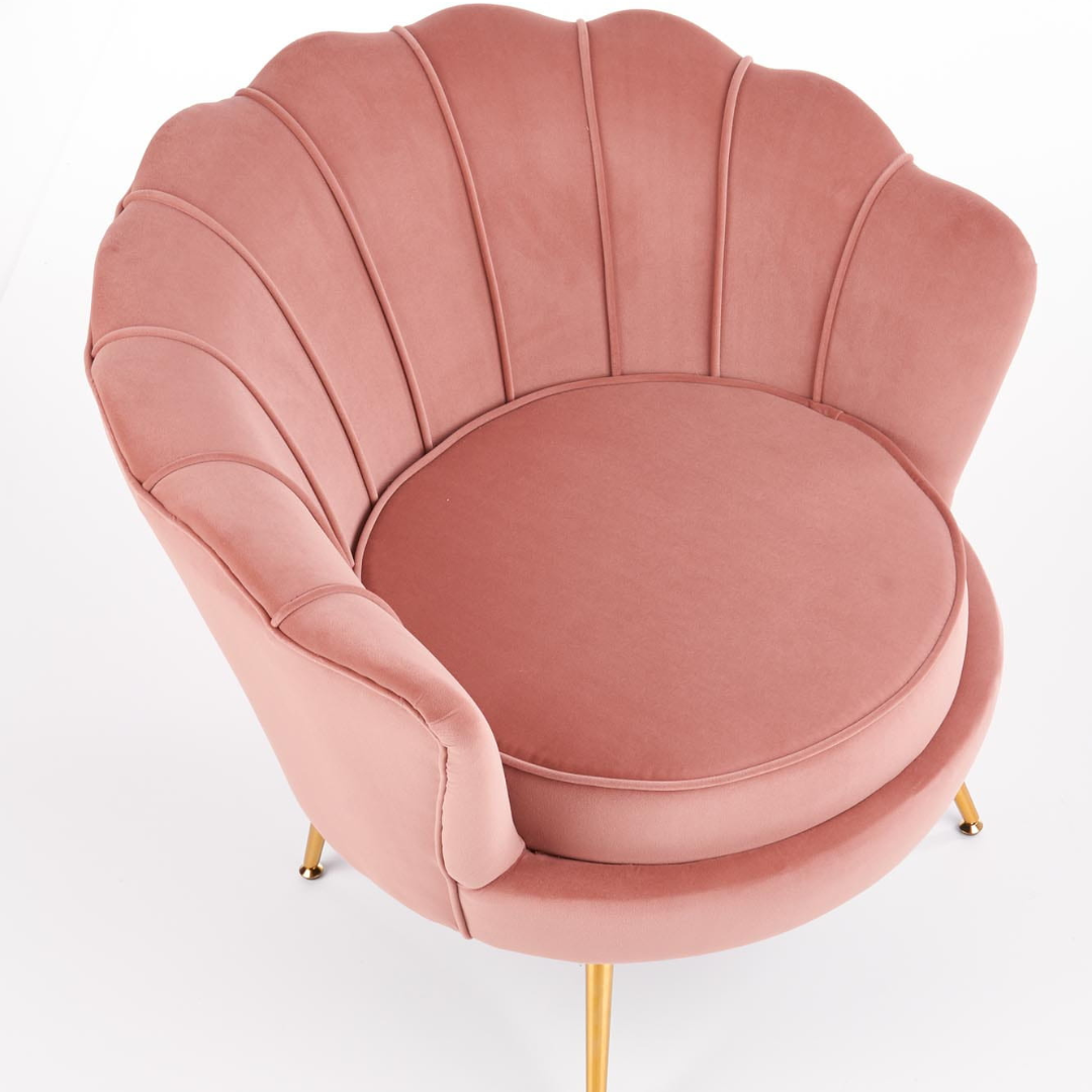 Shell-shaped lounge chair Shella