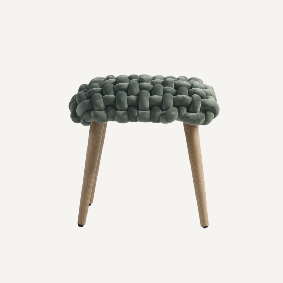 Tricot Velvet stool