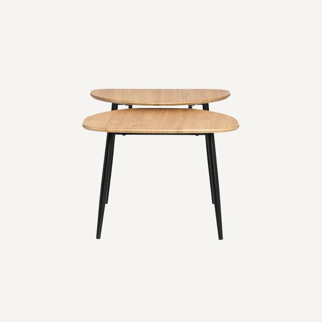 Wooden and metal low table - Alphonsa