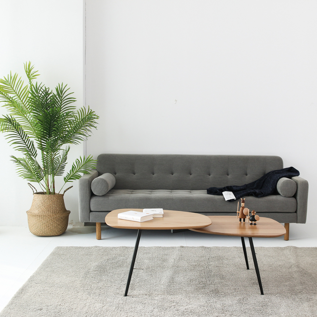 Wooden and metal low table - Alphonsa