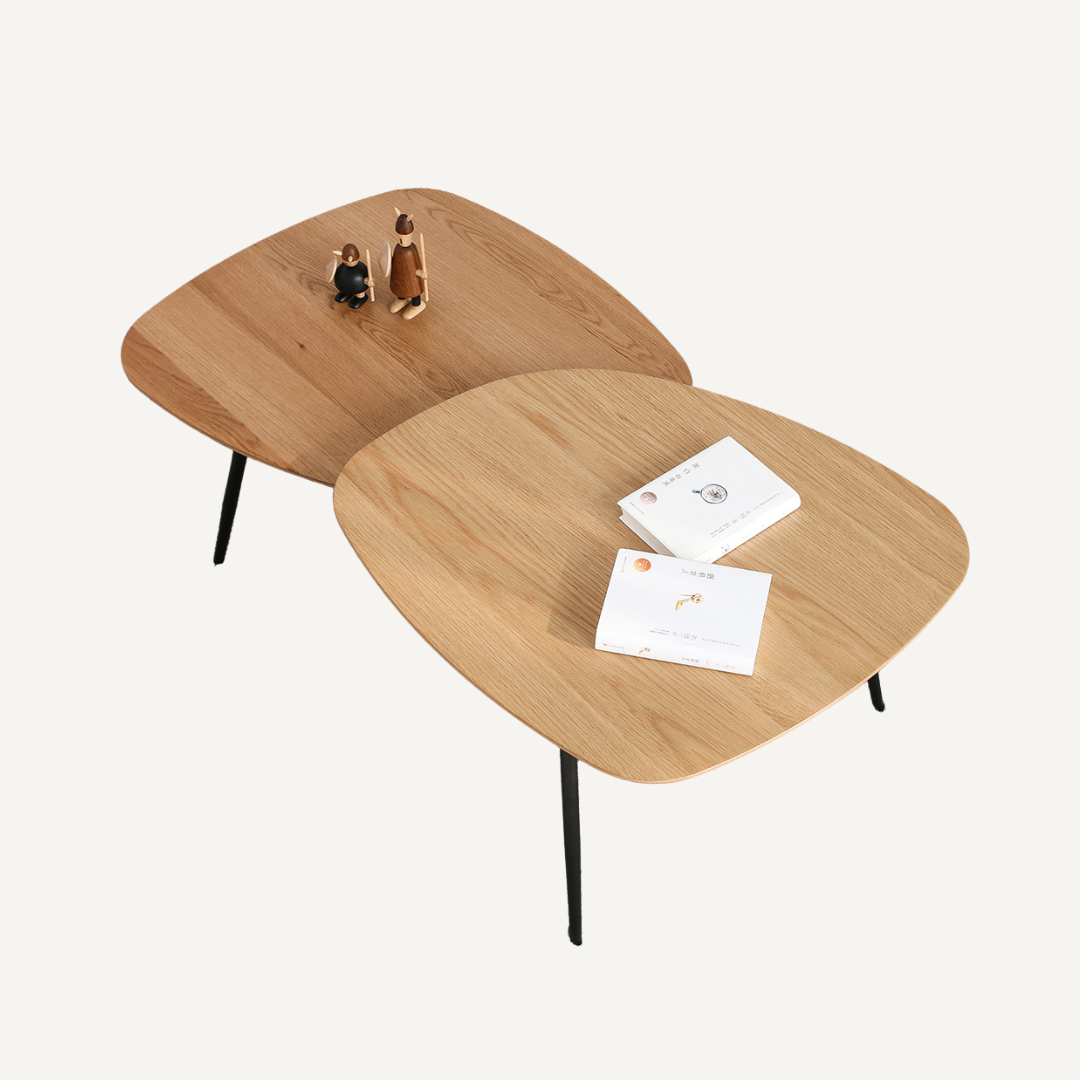 Wooden and metal low table - Alphonsa