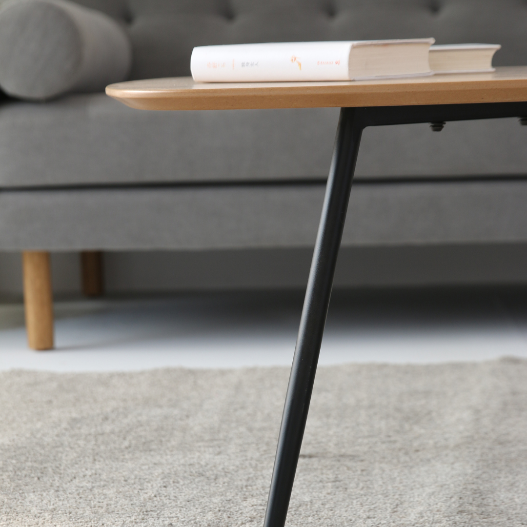 Wooden and metal low table - Alphonsa