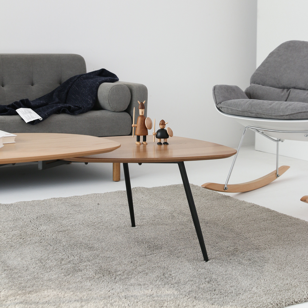 Wooden and metal low table - Alphonsa