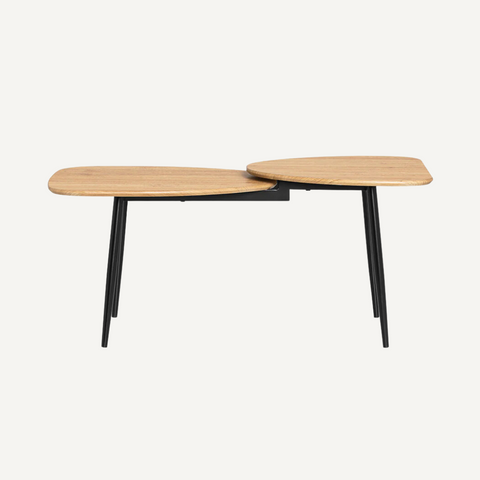 Wooden and metal low table - Alphonsa