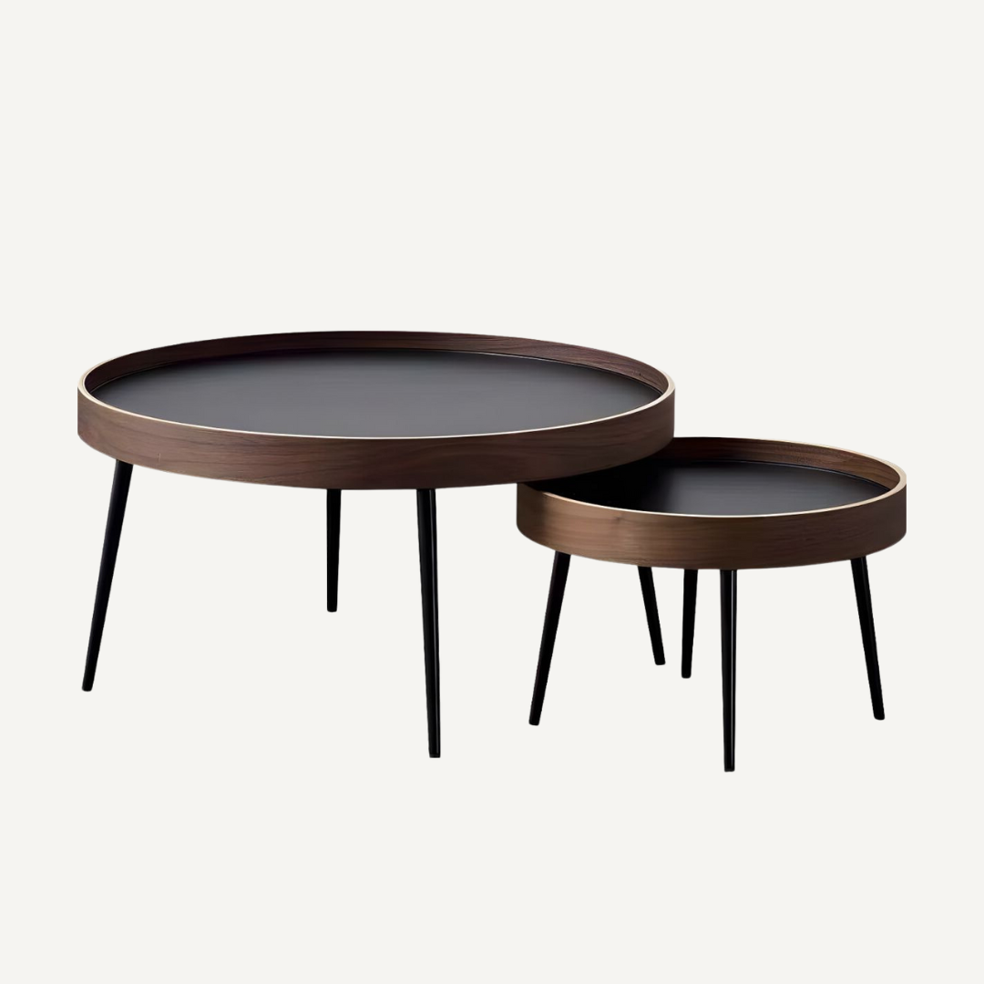 Wooden and metal trundle table - Atlas