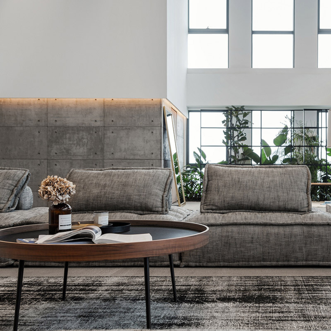 Wooden and metal trundle table - Atlas