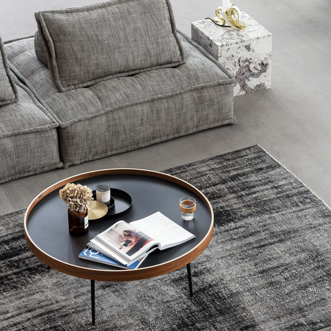 Wooden and metal trundle table - Atlas