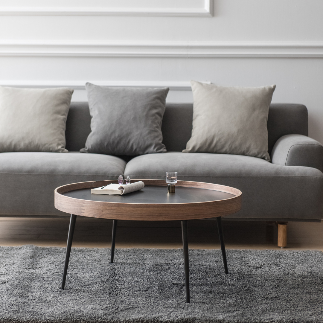 Wooden and metal trundle table - Atlas