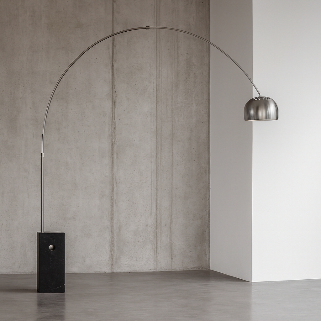 Arco Iconic Marble Floorlamp
