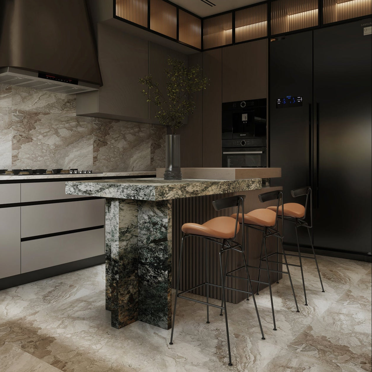 Metal Bar stool Wave