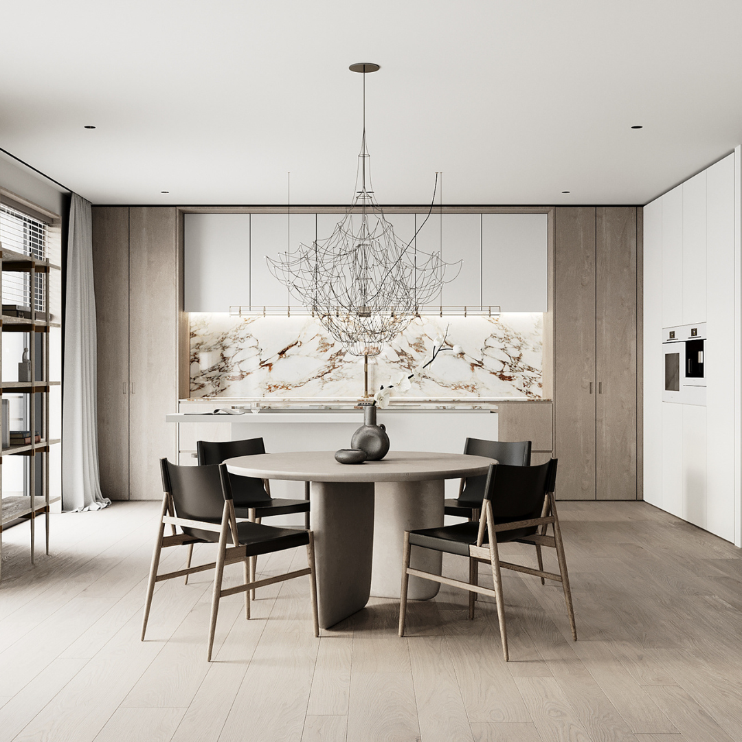 Harmonia wood and leather chair