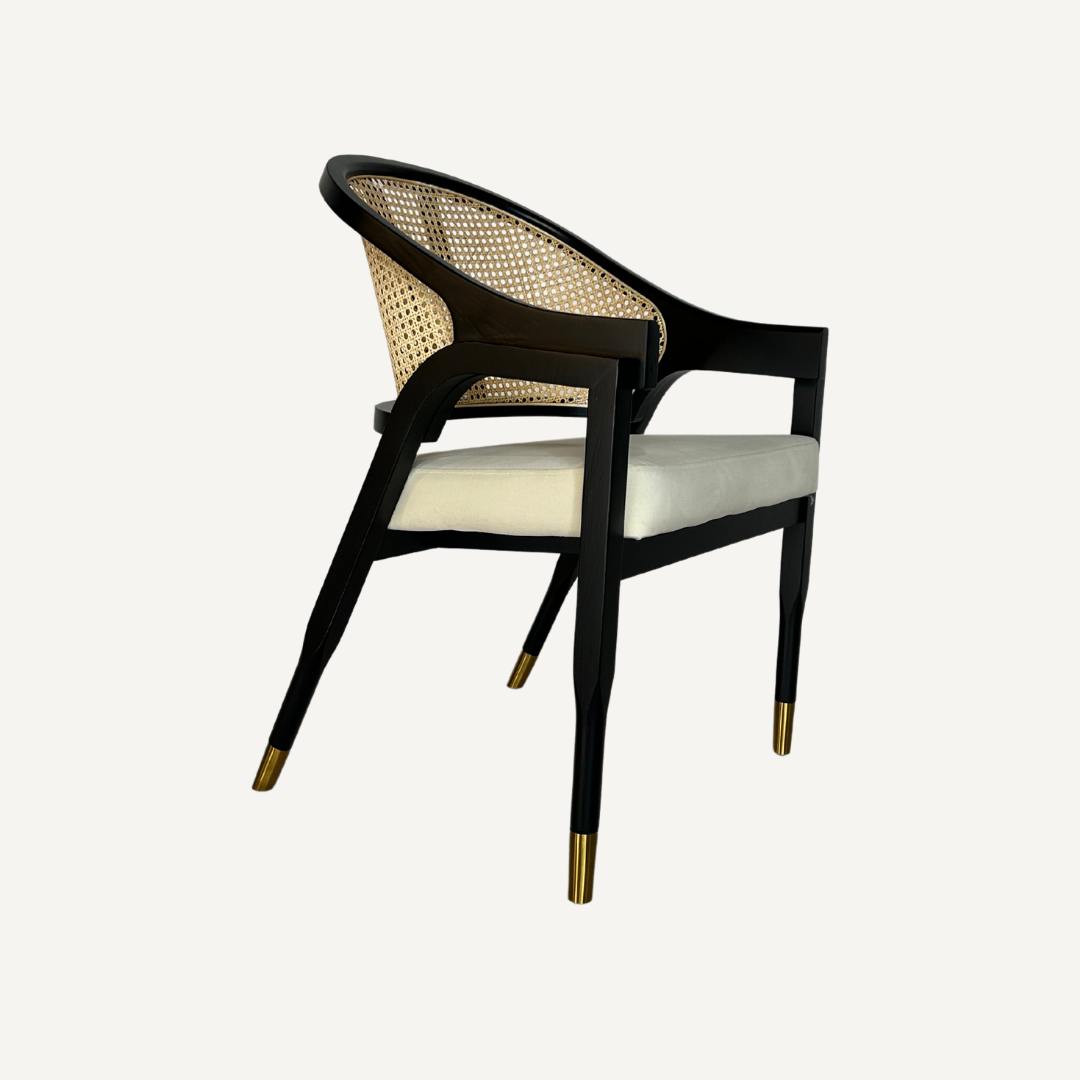 Cane and wood chair Mary