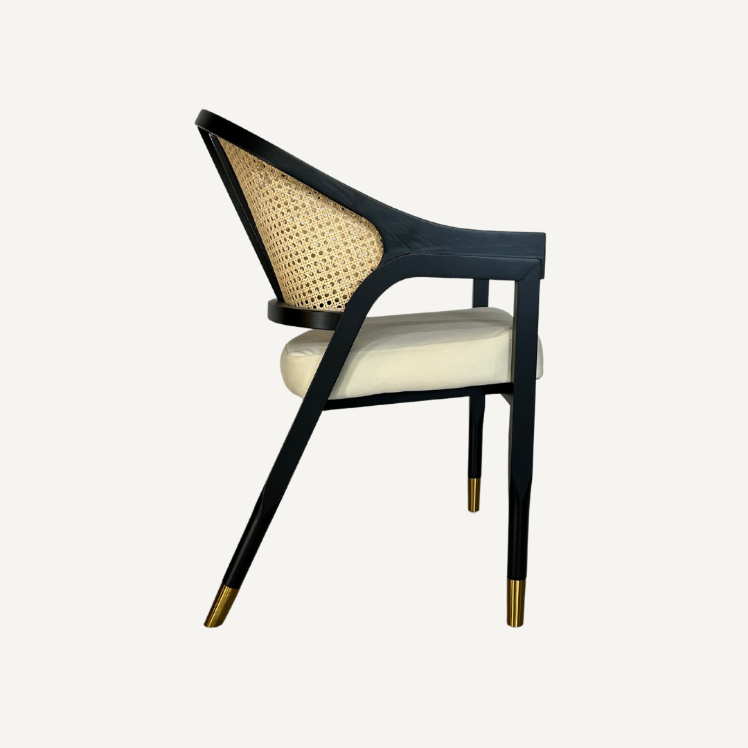 Cane and wood chair Mary