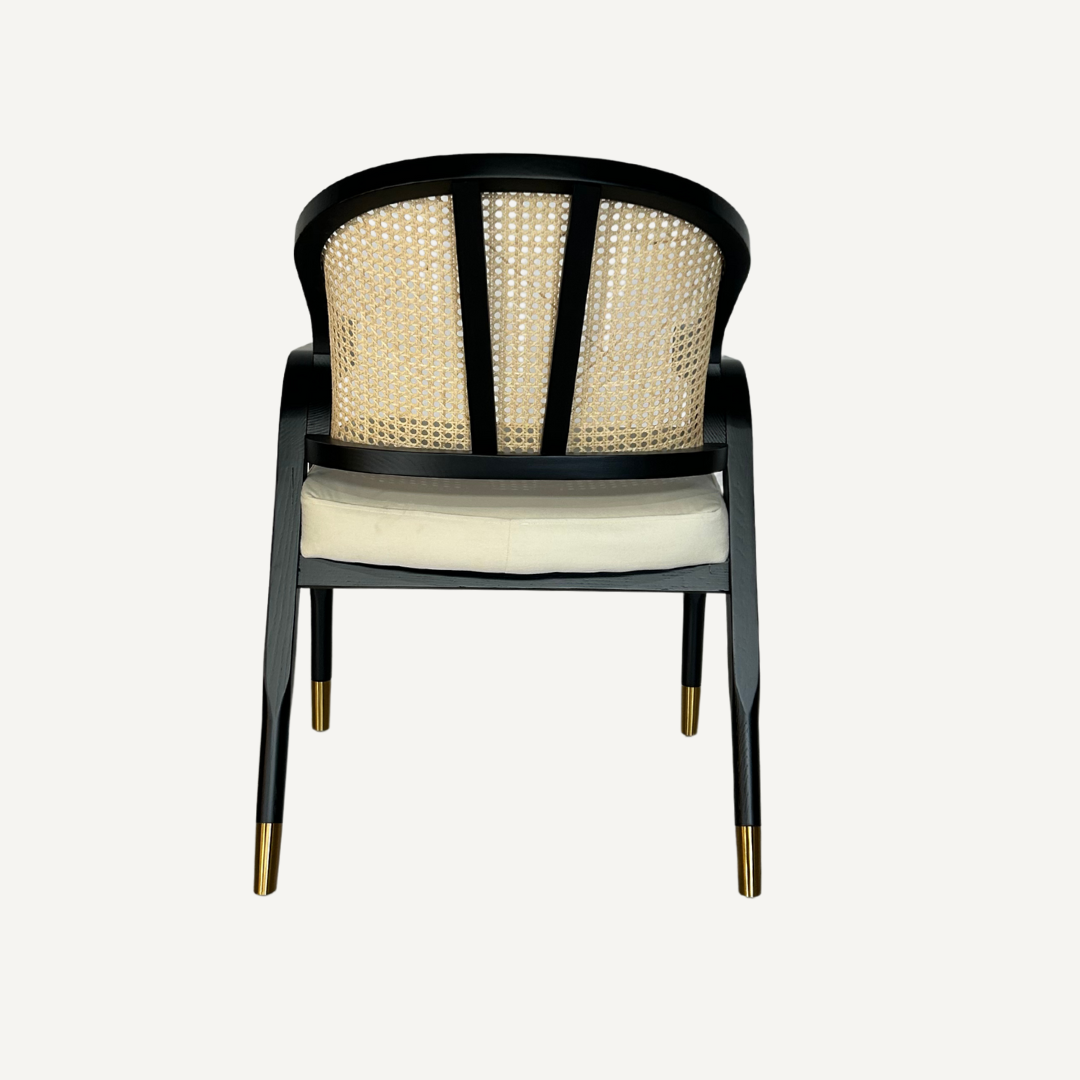 Cane and wood chair Mary