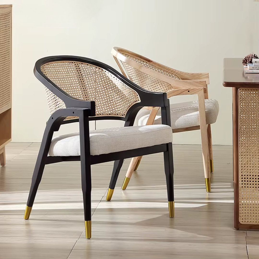 Cane and wood chair Mary