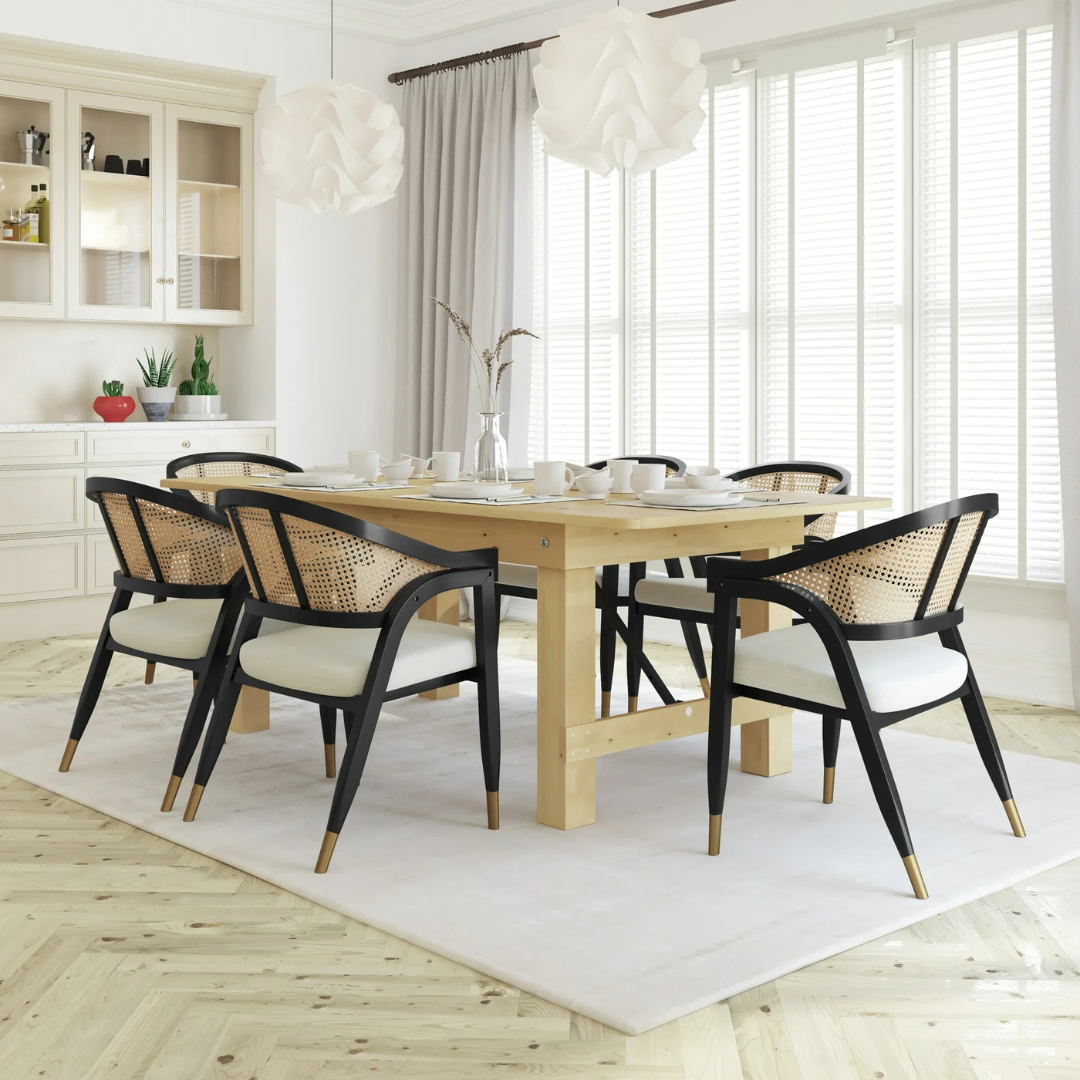 Cane and wood chair Mary