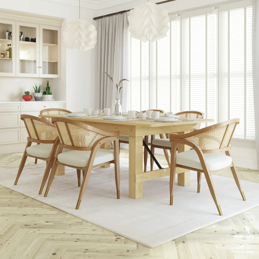 Cane and wood chair Mary