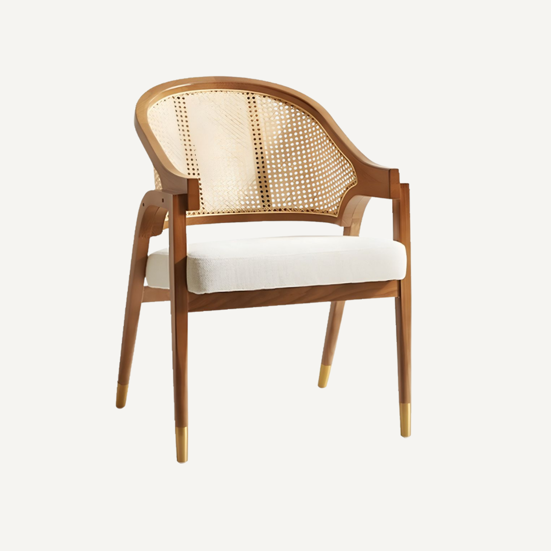 Cane and wood chair Mary