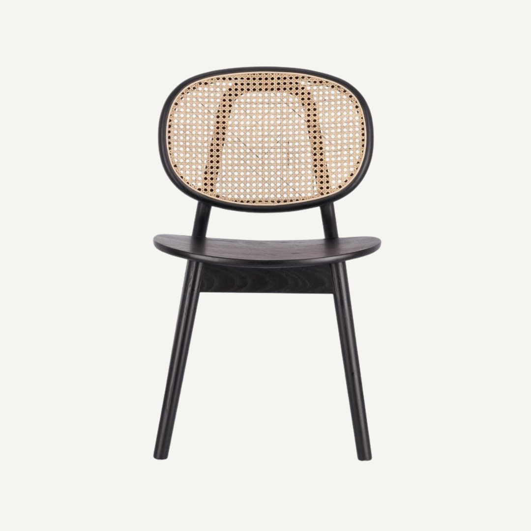 GARETT wood and cane chair