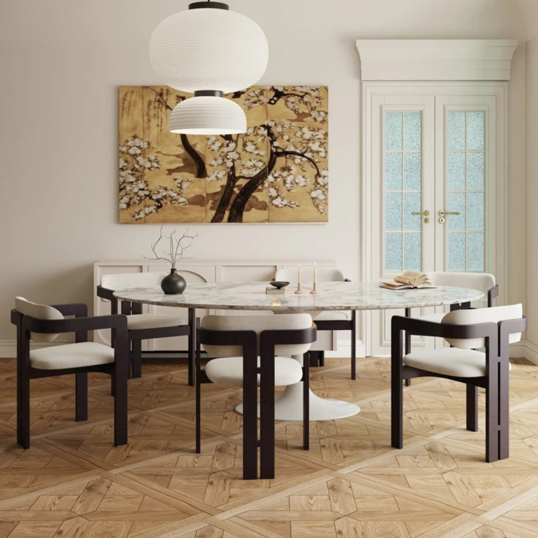 Paloma Light Walnut Wooden Chair