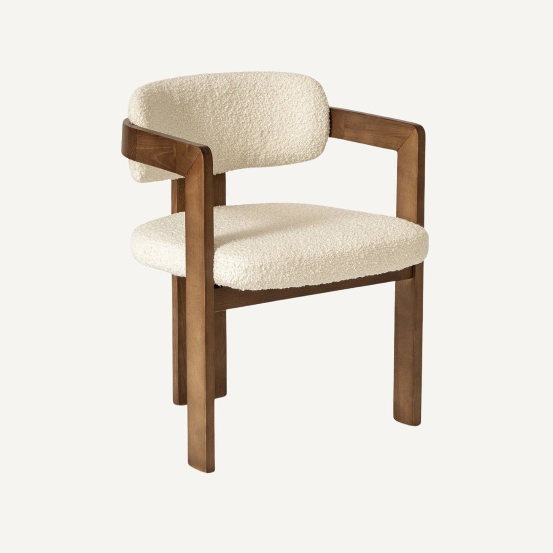 Paloma Light Walnut Wooden Chair