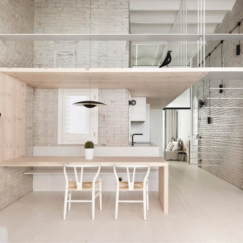 Set of 2 Dizo Chairs White Structure Natural Rattan - Outlet