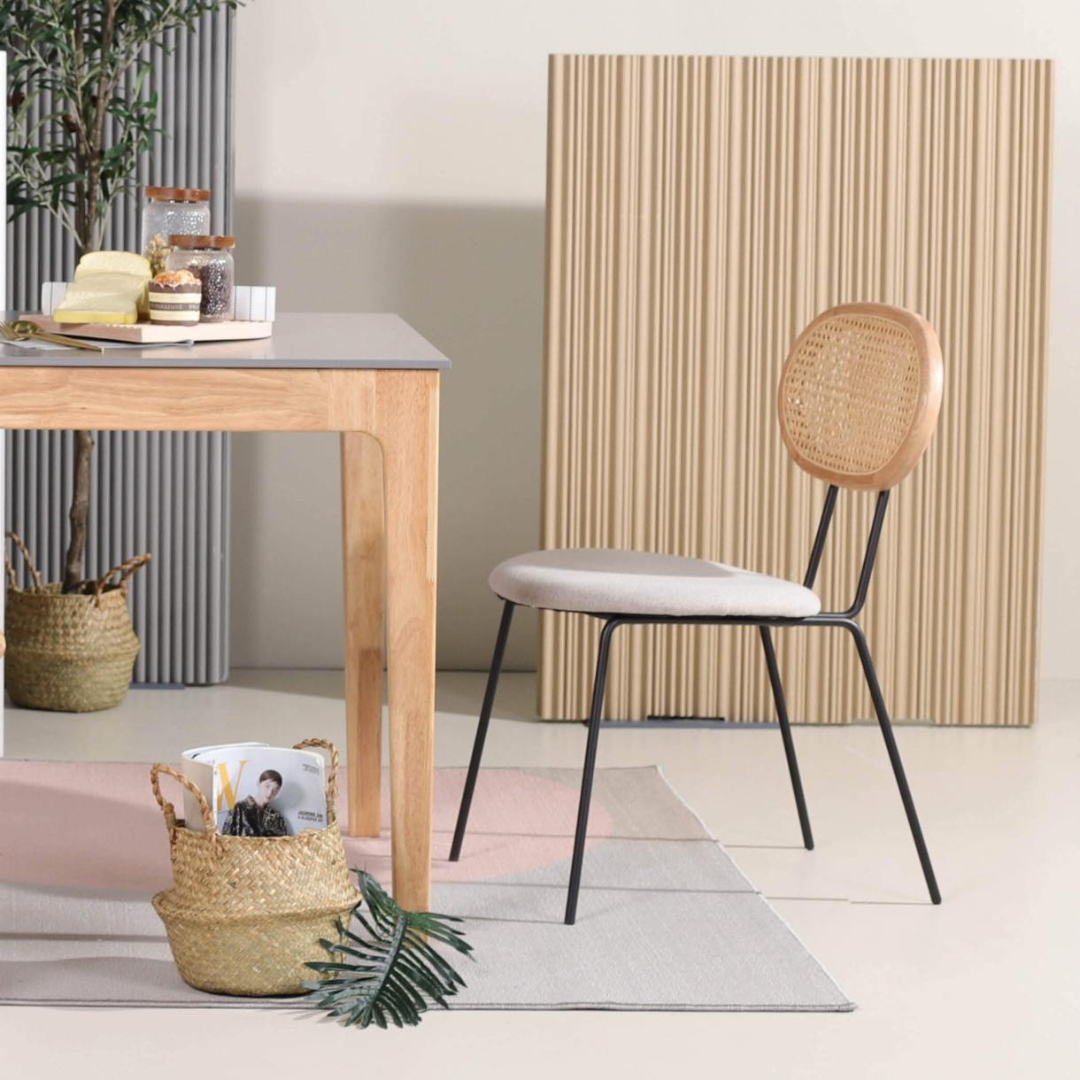 Margaret rattan chair with cushion