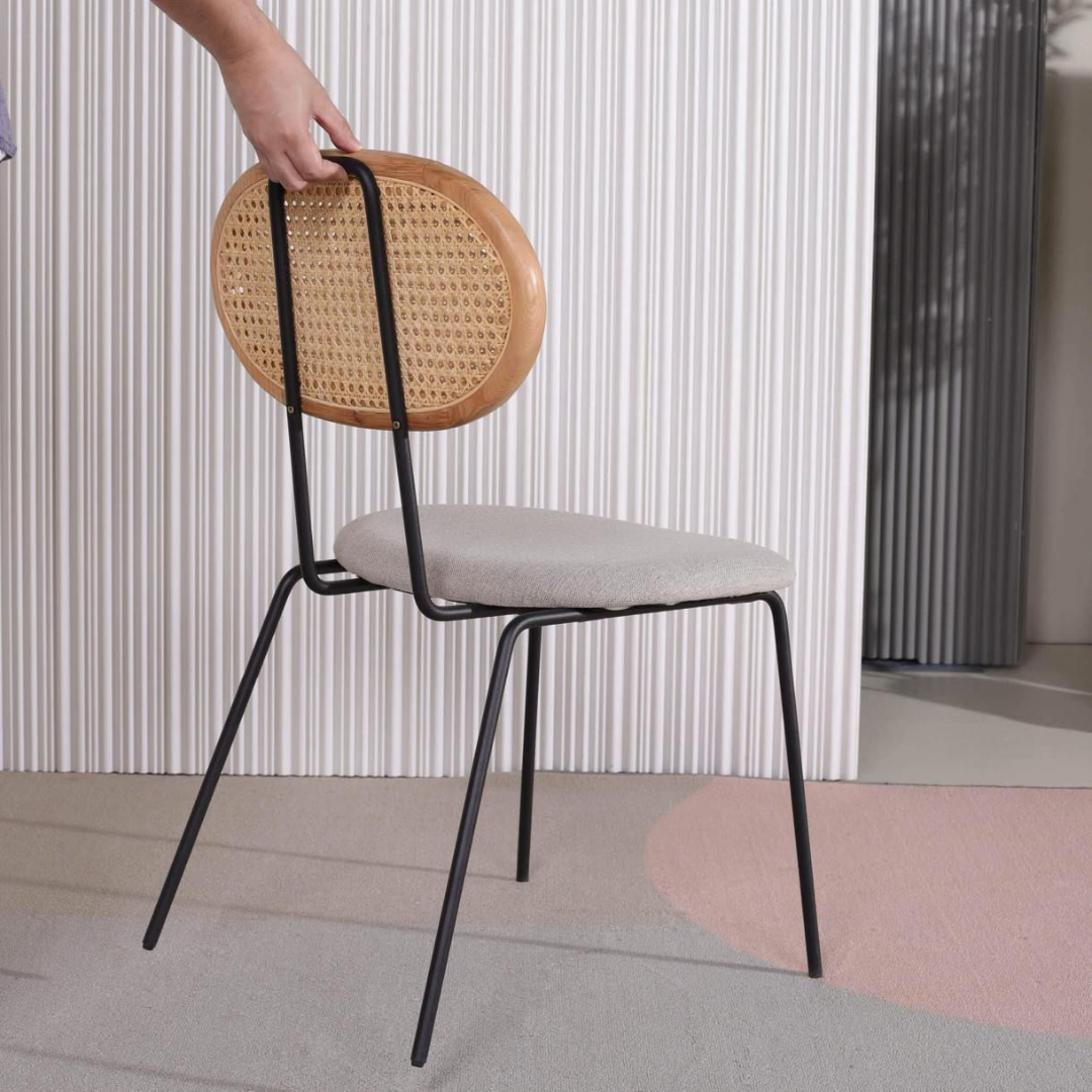 Margaret rattan chair with cushion