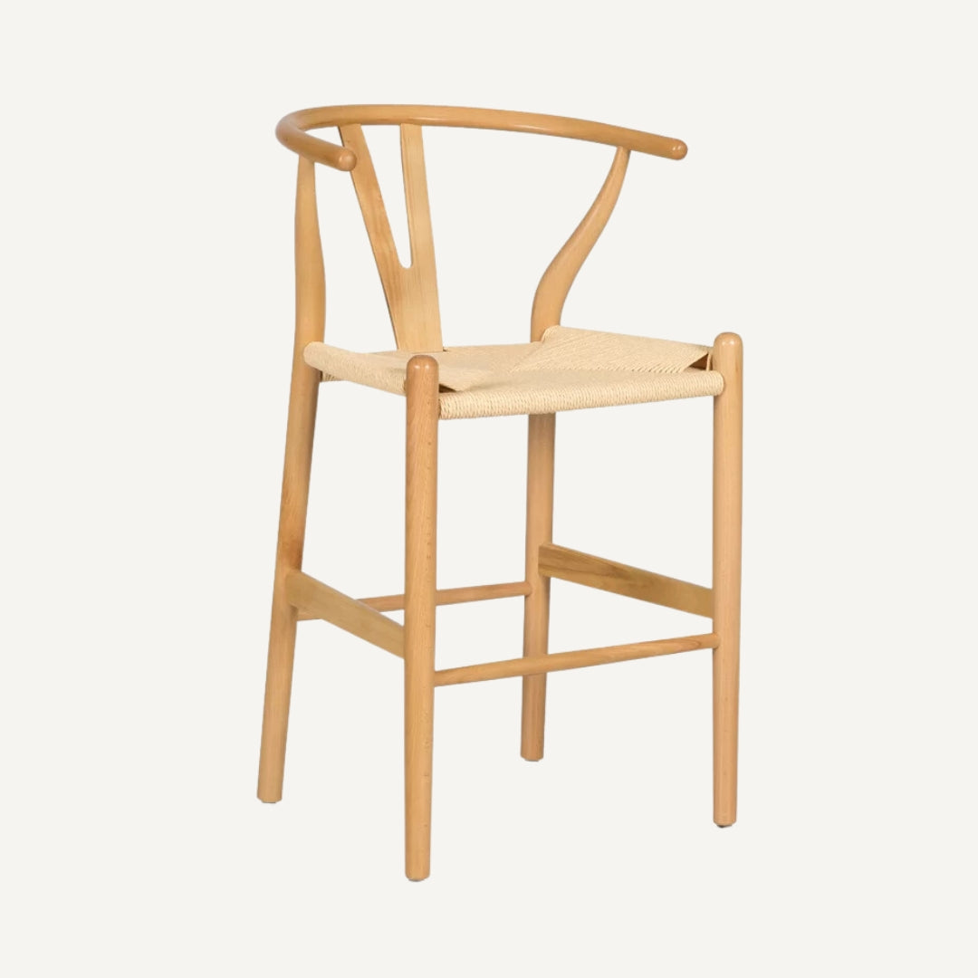 Wishbone bar stool