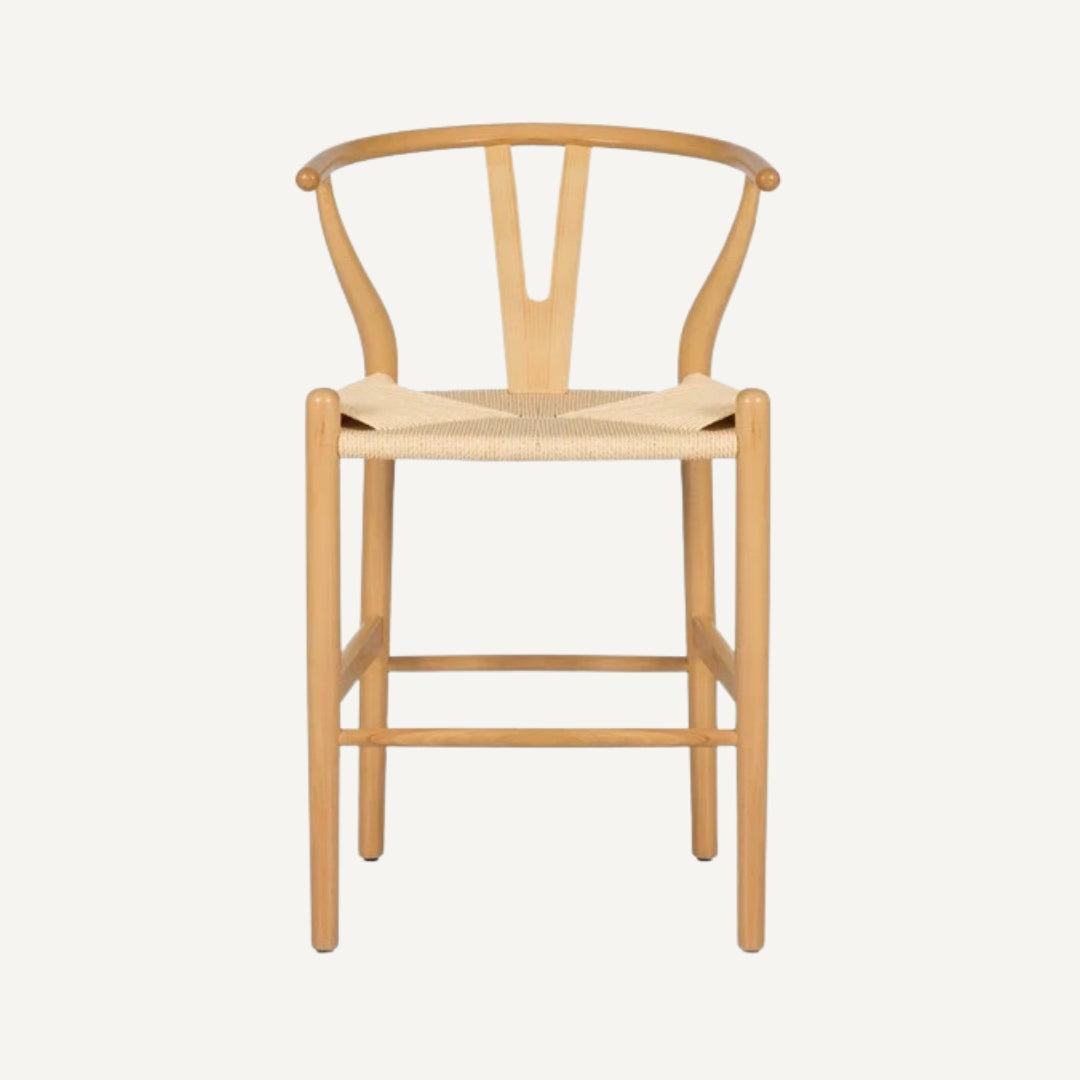 Wishbone bar stool