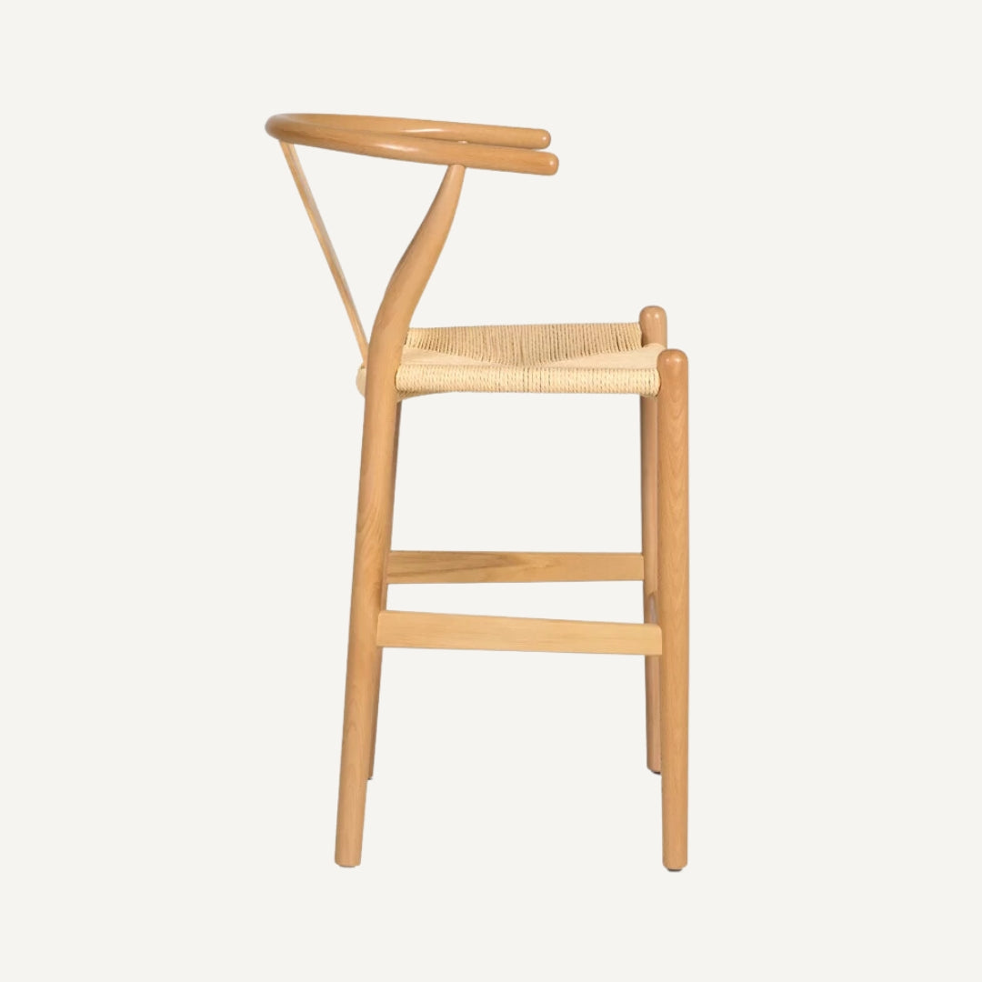 Wishbone bar stool