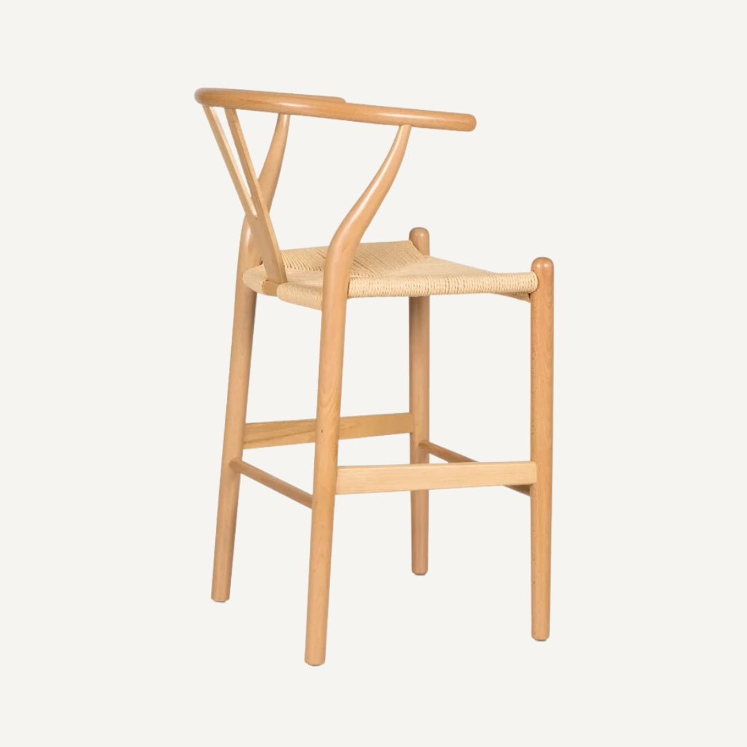 Wishbone bar stool