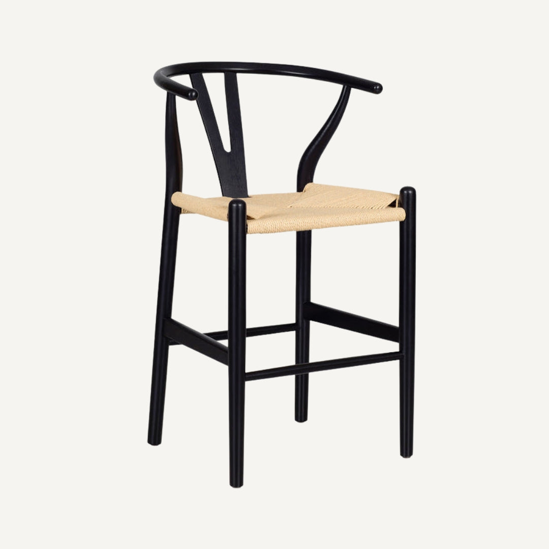 Wishbone bar stool
