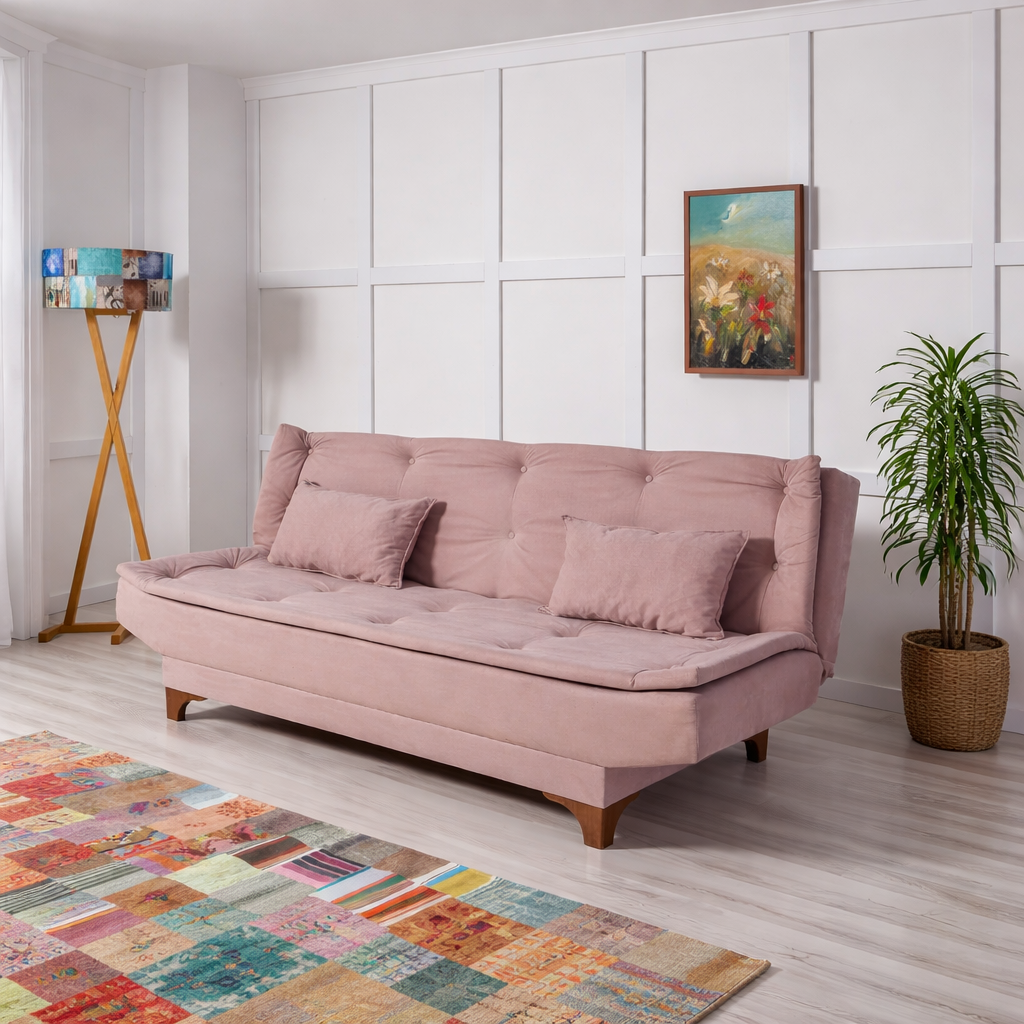 Kelebek - Rock 3-Seater Sofa Bed - | Large Pull-Out Couch for Guests